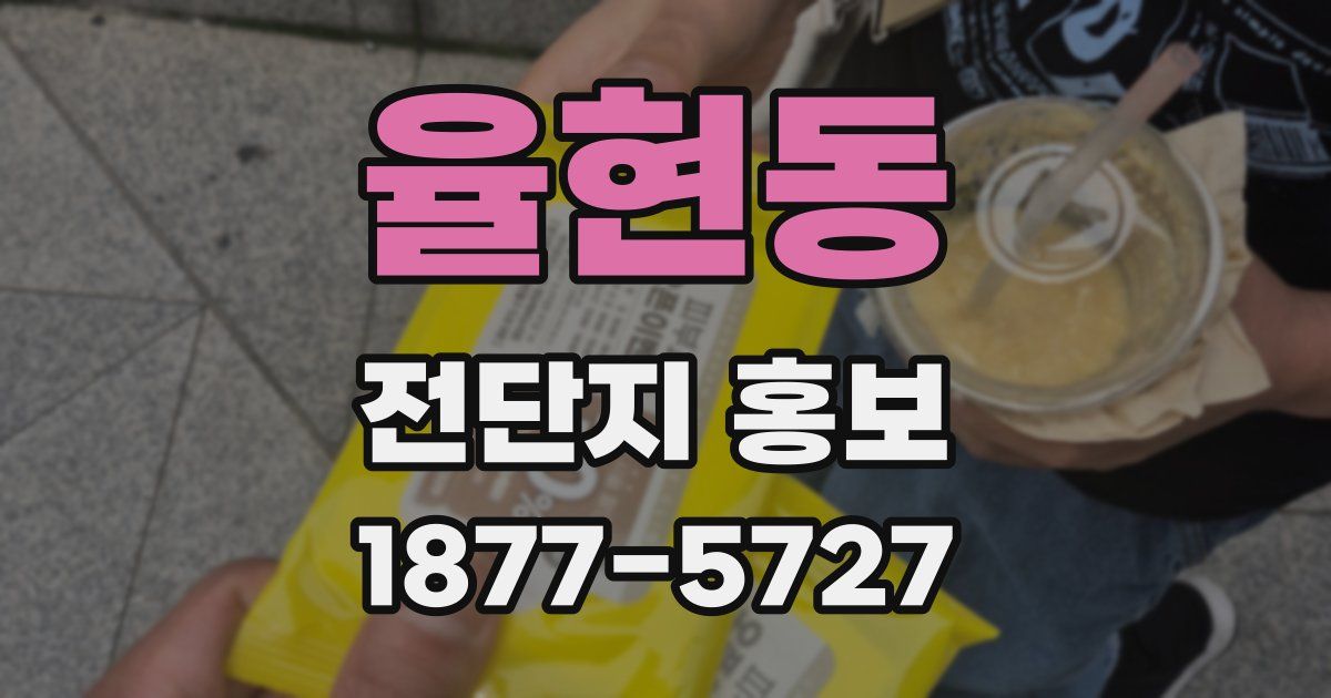 율현동 전단지 홍보