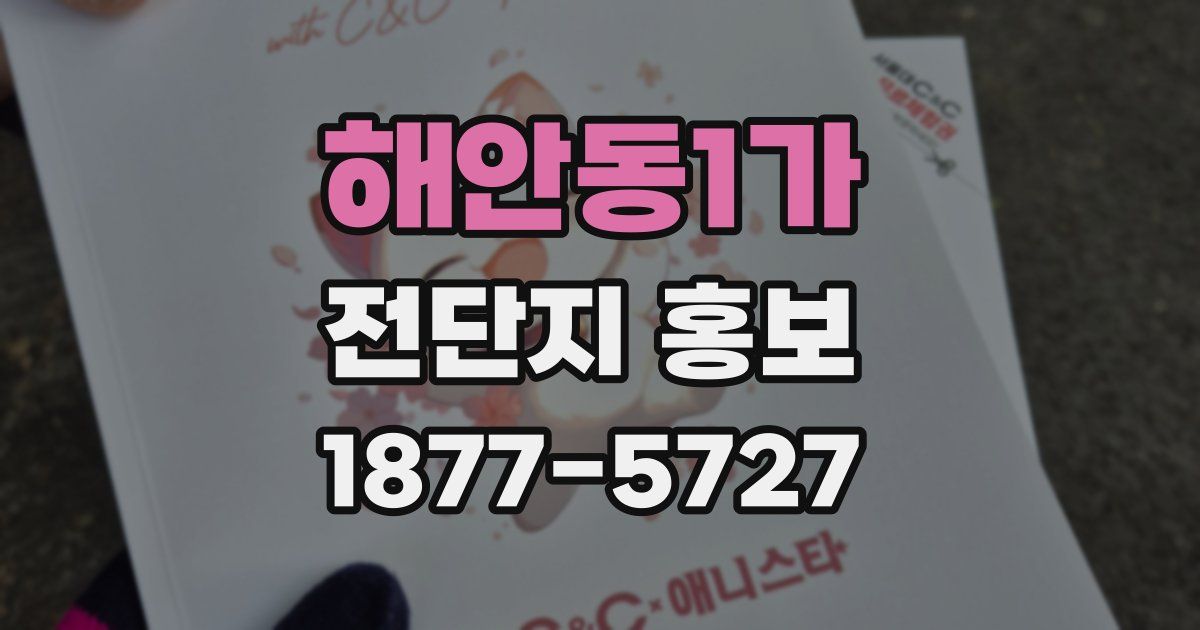 해안동1가 전단지 홍보