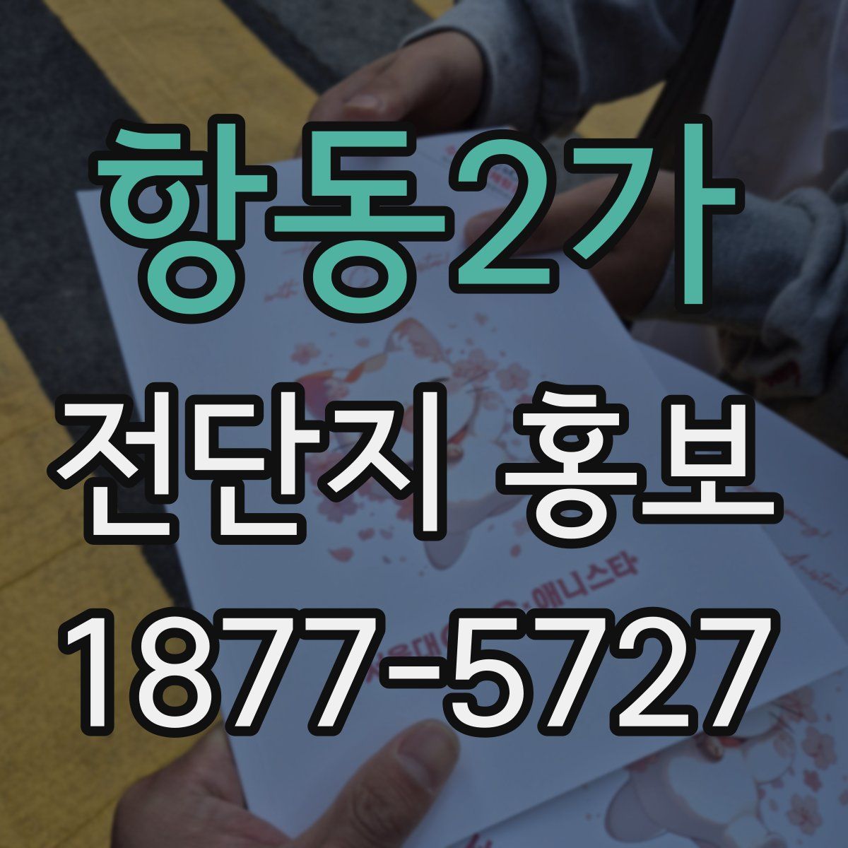 항동2가 전단지 홍보