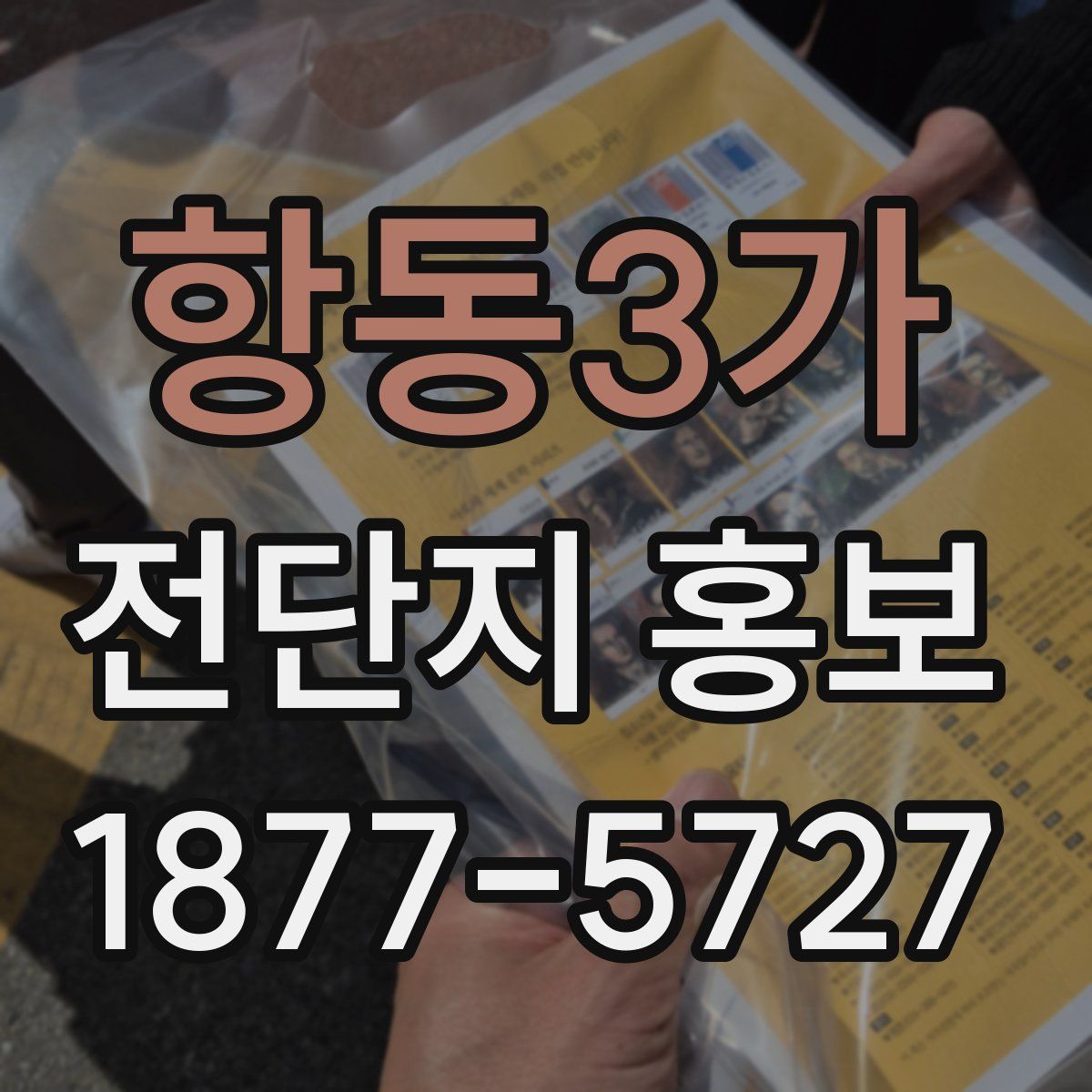 항동3가 전단지 홍보