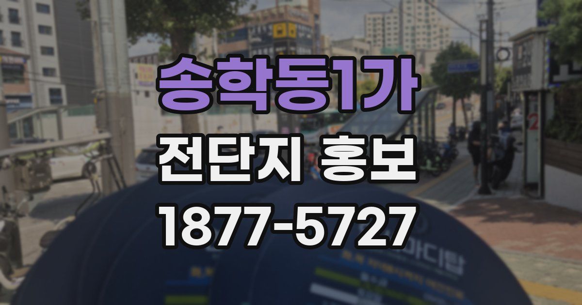 송학동1가 전단지 홍보