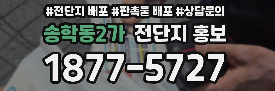 송학동2가 전단지 홍보