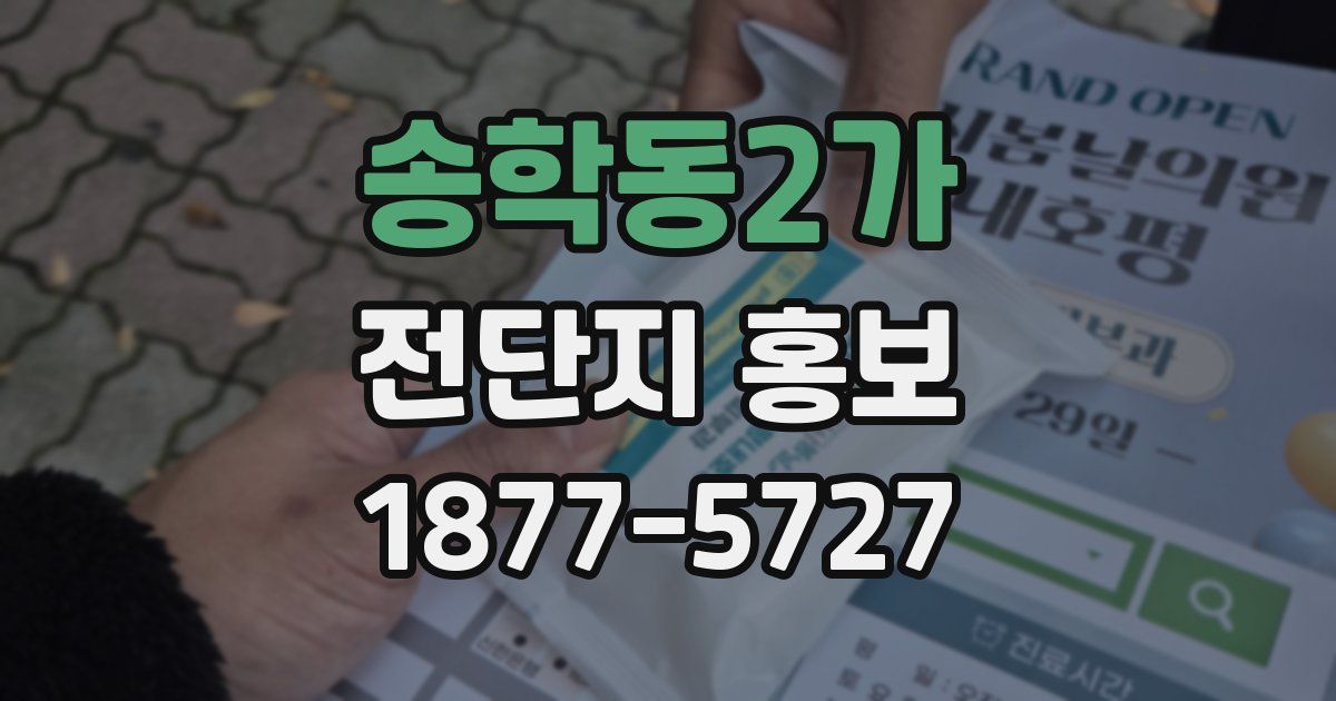 송학동2가 전단지 홍보