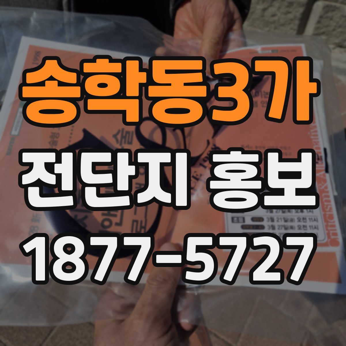 송학동3가 전단지 홍보