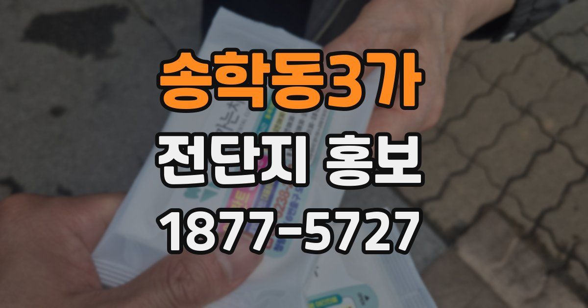 송학동3가 전단지 홍보