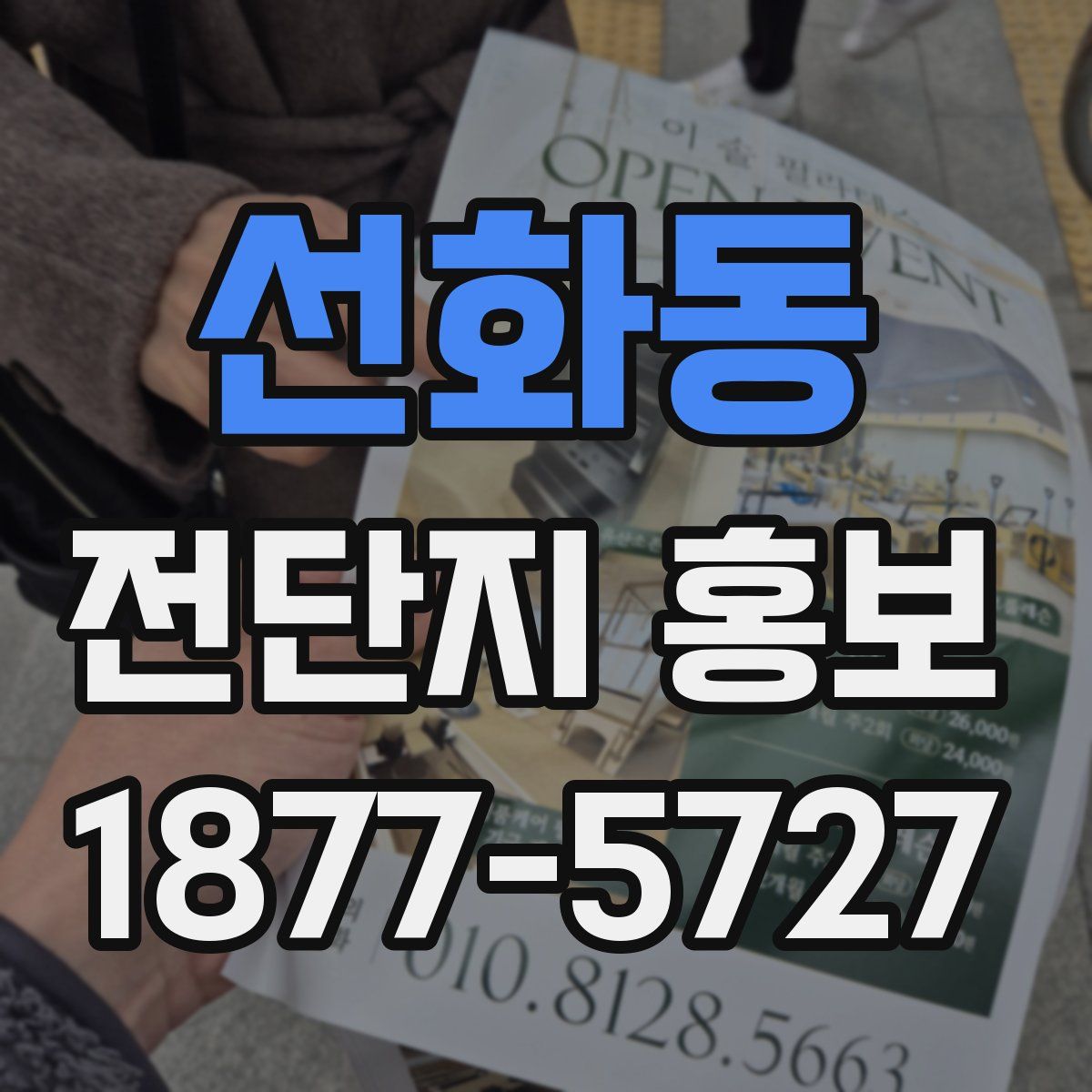 선화동 전단지 홍보