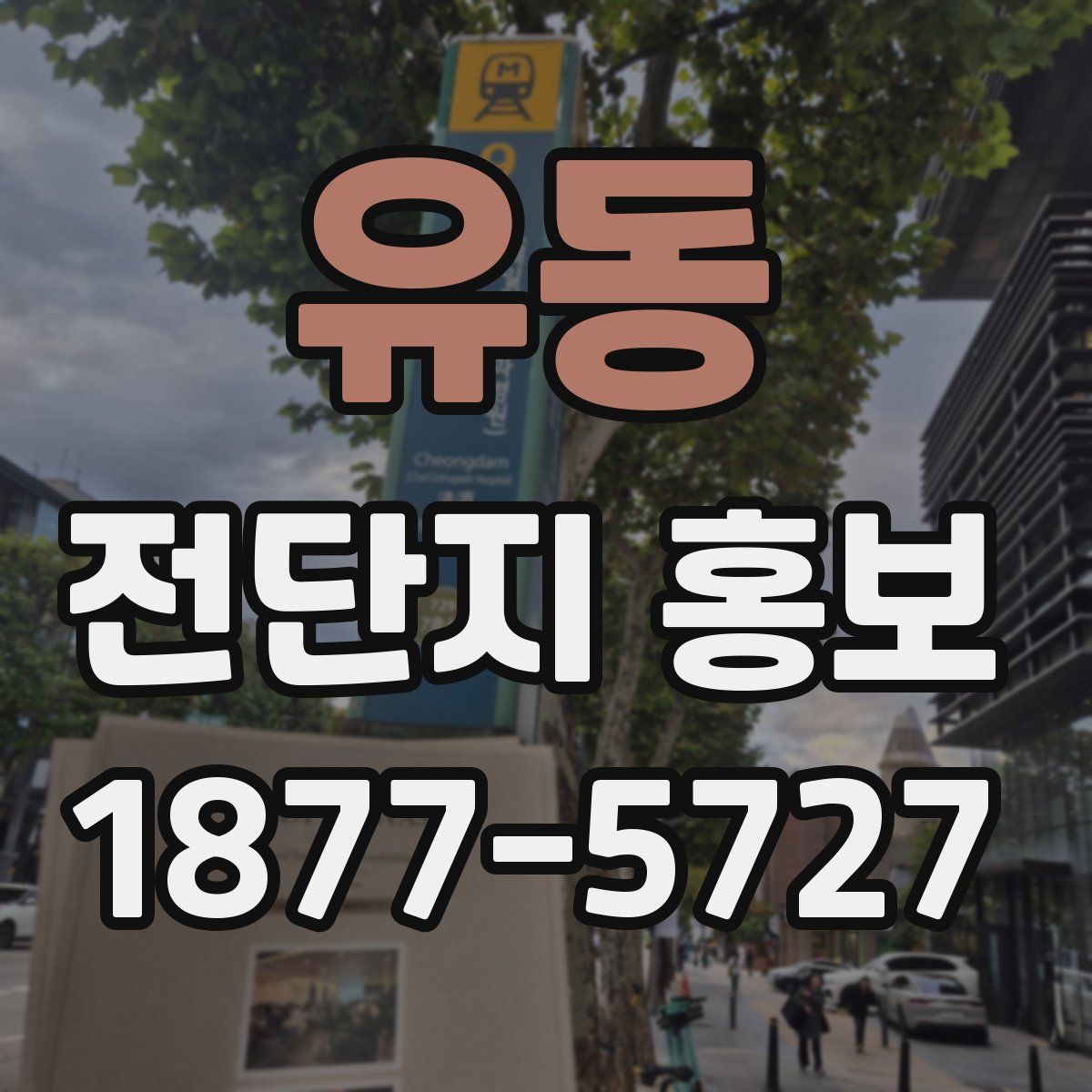 유동 전단지 홍보