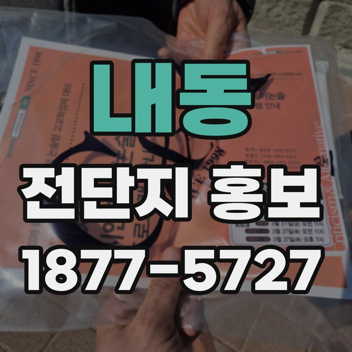내동 전단지 홍보