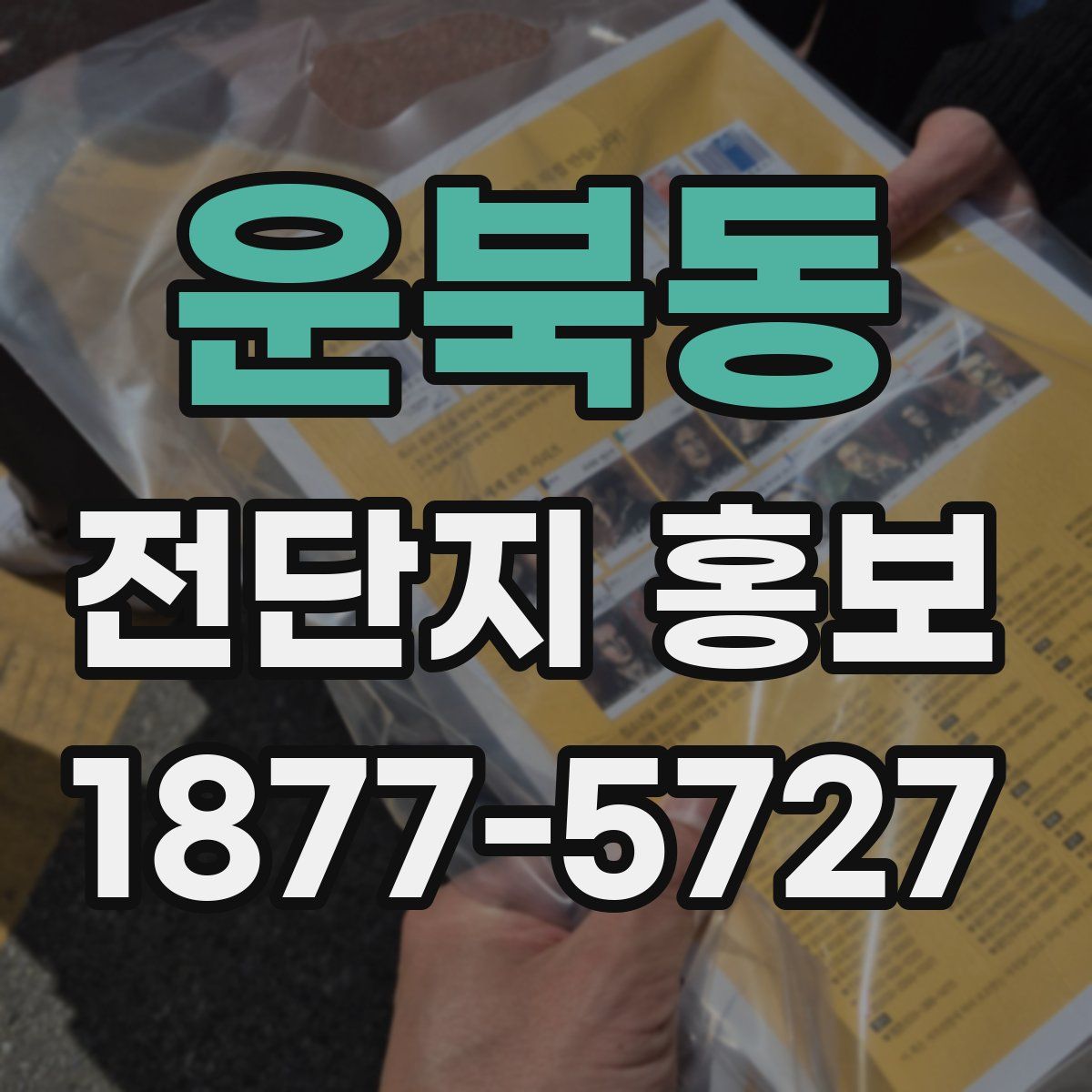 운북동 전단지 홍보