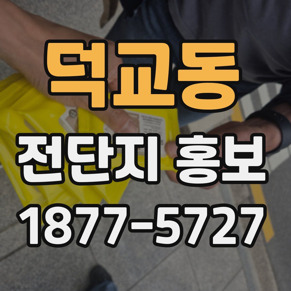 덕교동 전단지 홍보