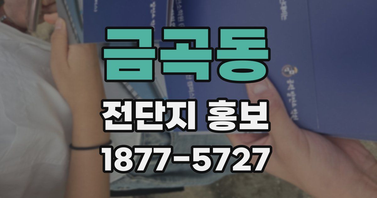 금곡동 전단지 홍보