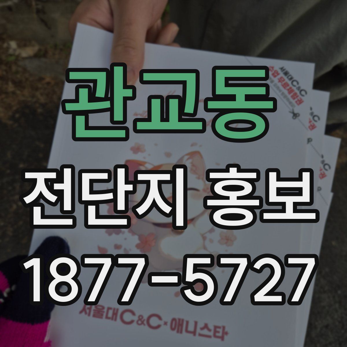 관교동 전단지 홍보