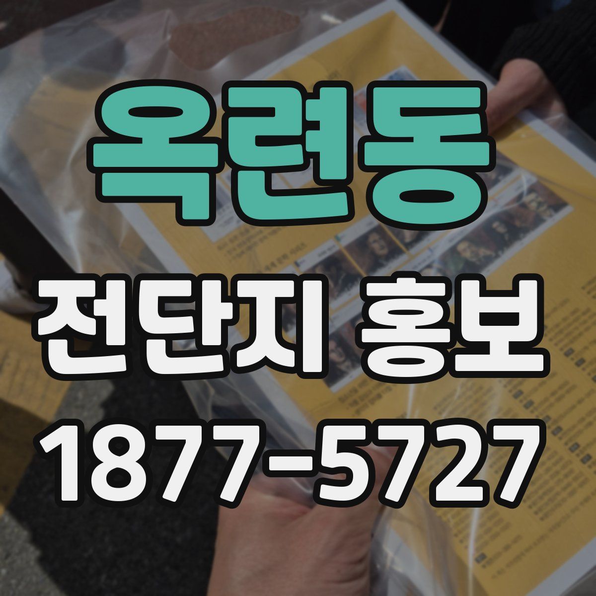 옥련동 전단지 홍보