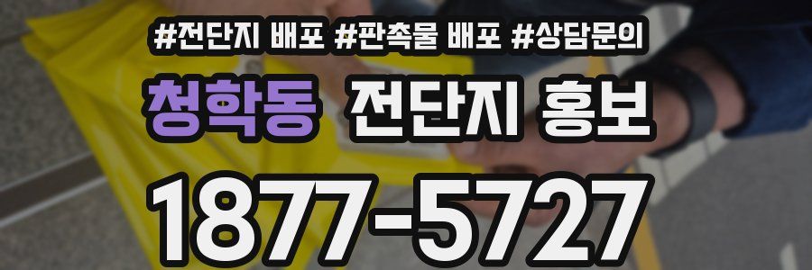 청학동 전단지 홍보