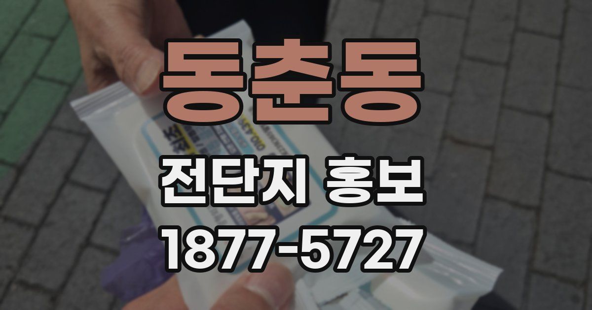 동춘동 전단지 홍보