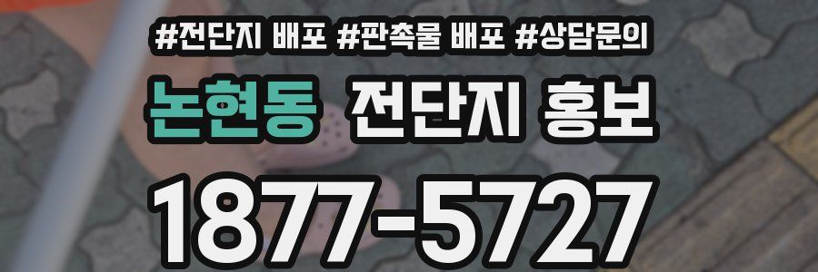 논현동 전단지 홍보