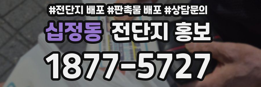 십정동 전단지 홍보