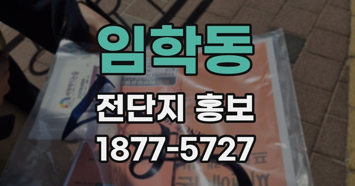 임학동 전단지 홍보