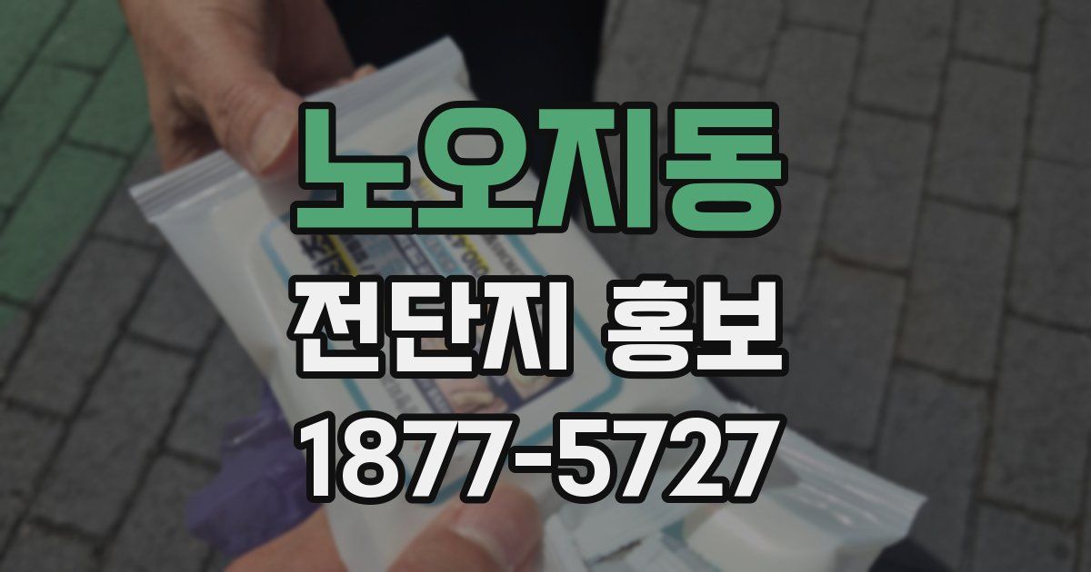 노오지동 전단지 홍보