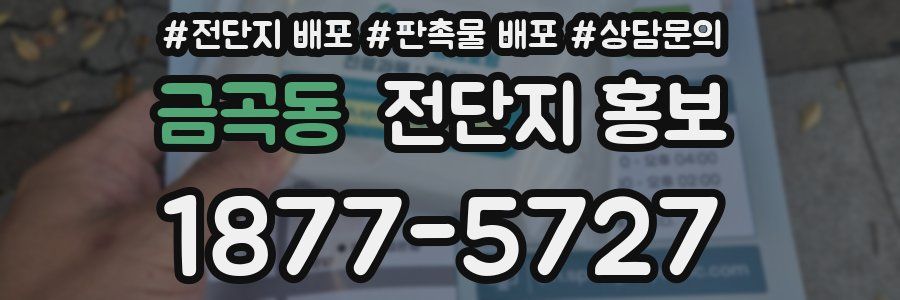 금곡동 전단지 홍보