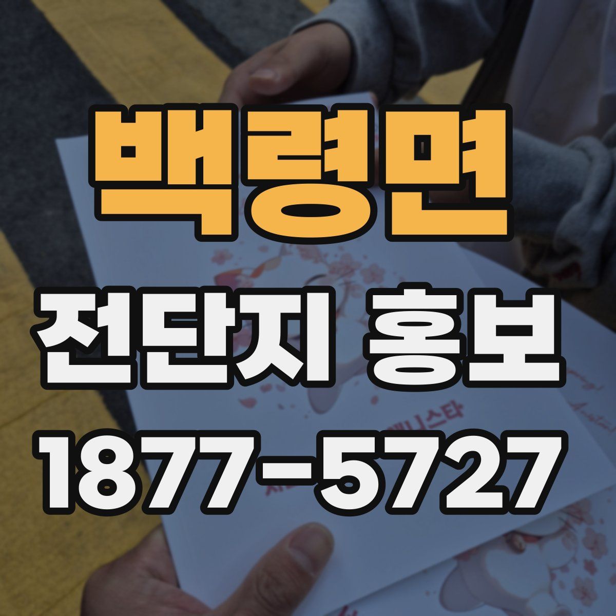 백령면 전단지 홍보