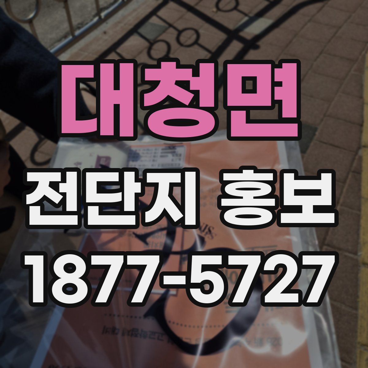 대청면 전단지 홍보