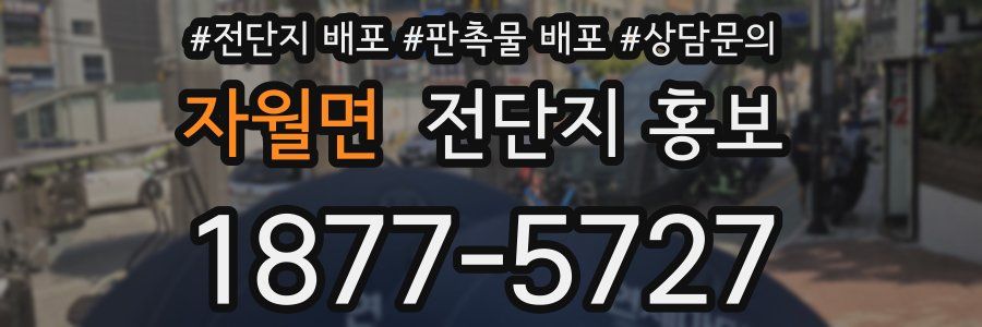 자월면 전단지 홍보