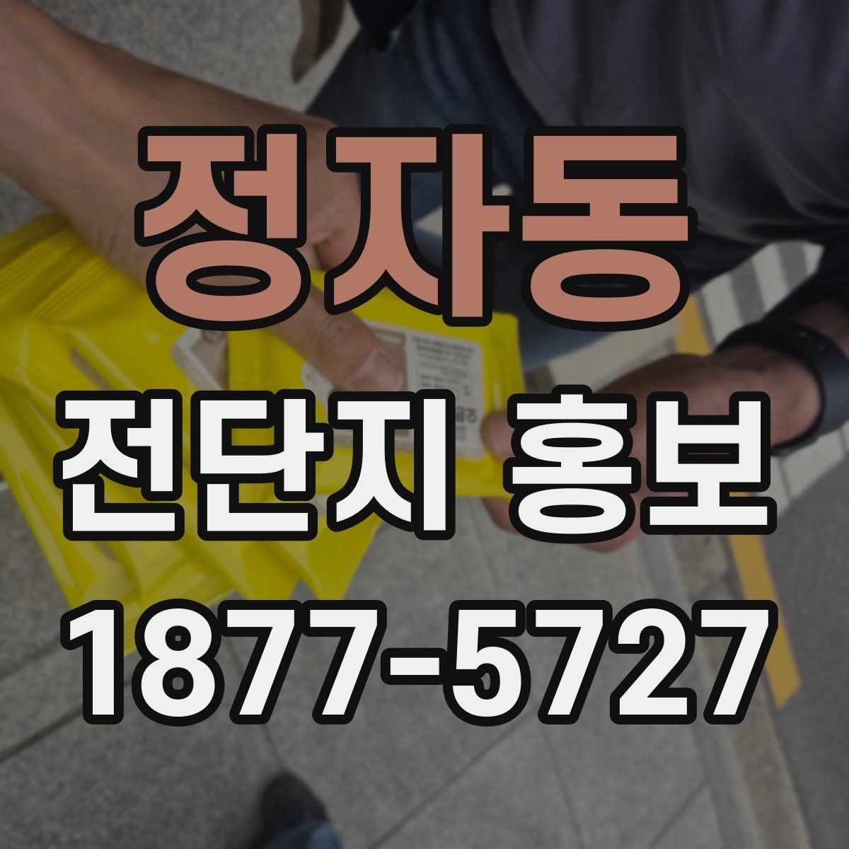 정자동 전단지 홍보