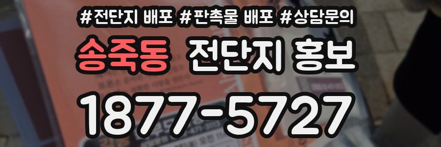 송죽동 전단지 홍보