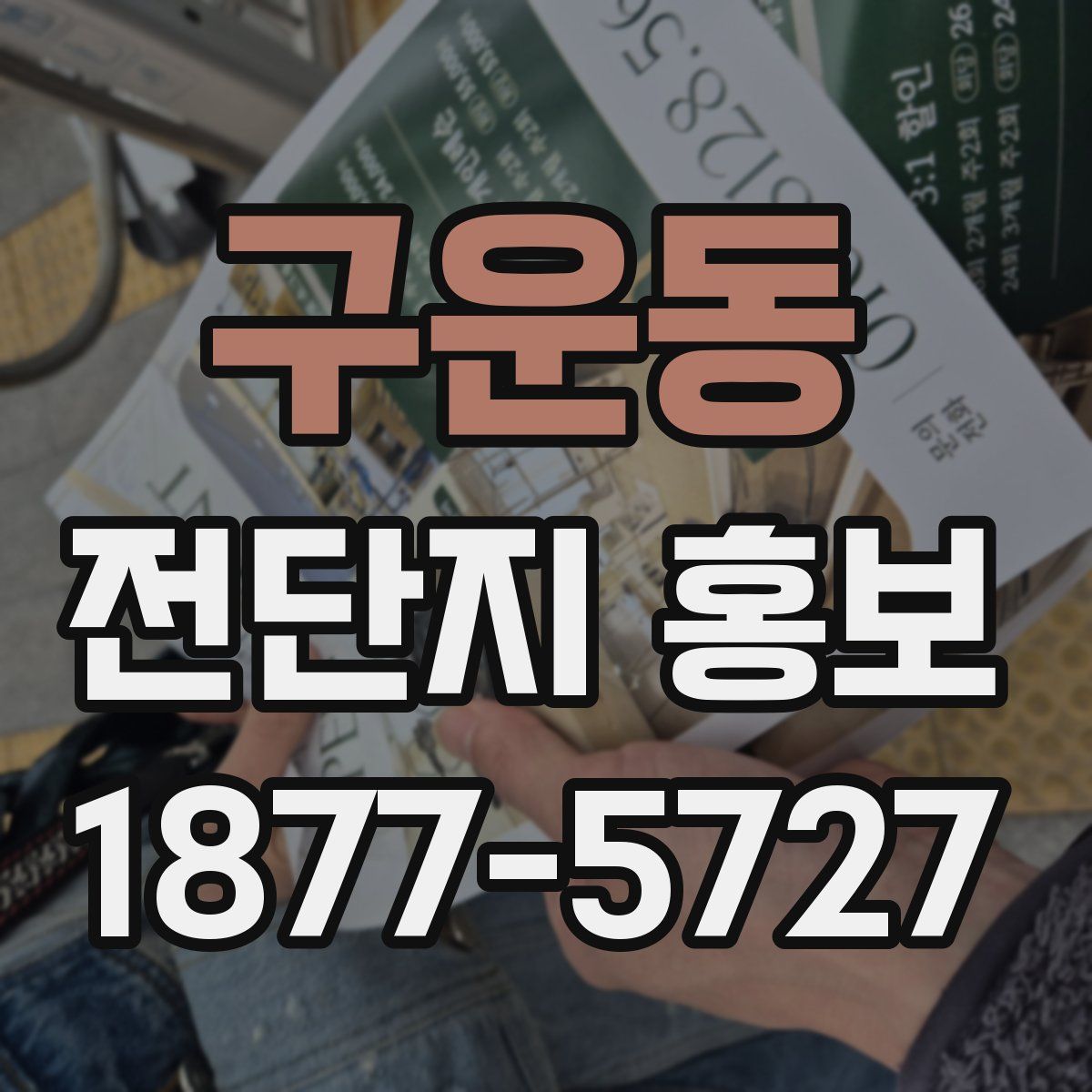 구운동 전단지 홍보