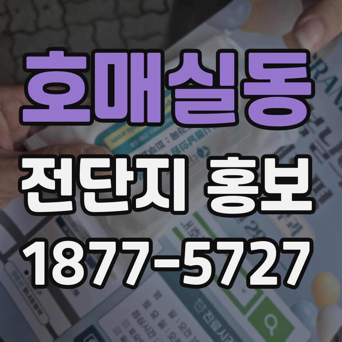 호매실동 전단지 홍보