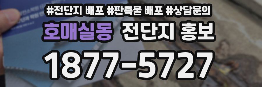 호매실동 전단지 홍보