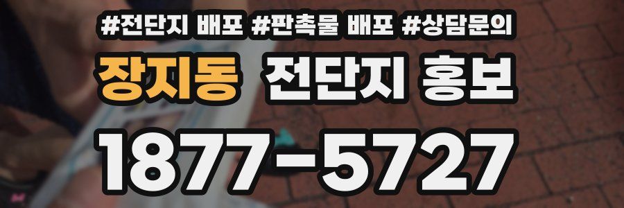 장지동 전단지 홍보