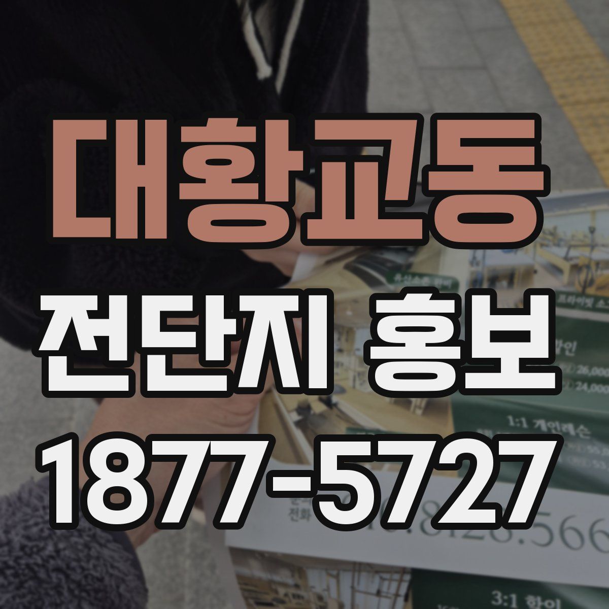 대황교동 전단지 홍보