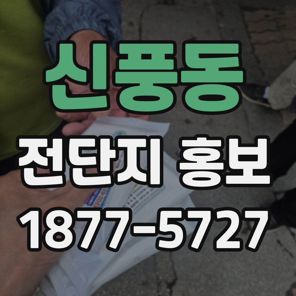 신풍동 전단지 홍보