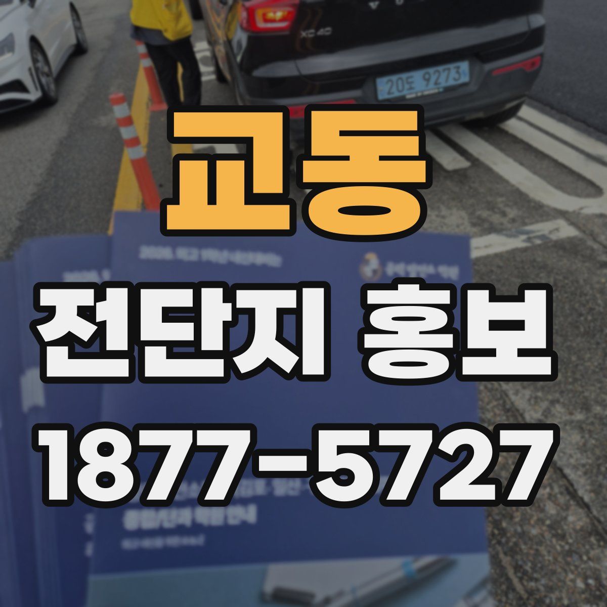 교동 전단지 홍보