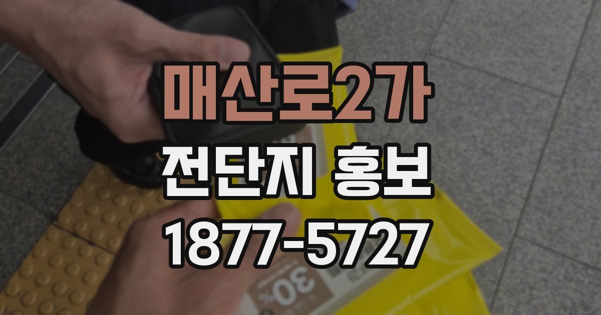 매산로2가 전단지 홍보
