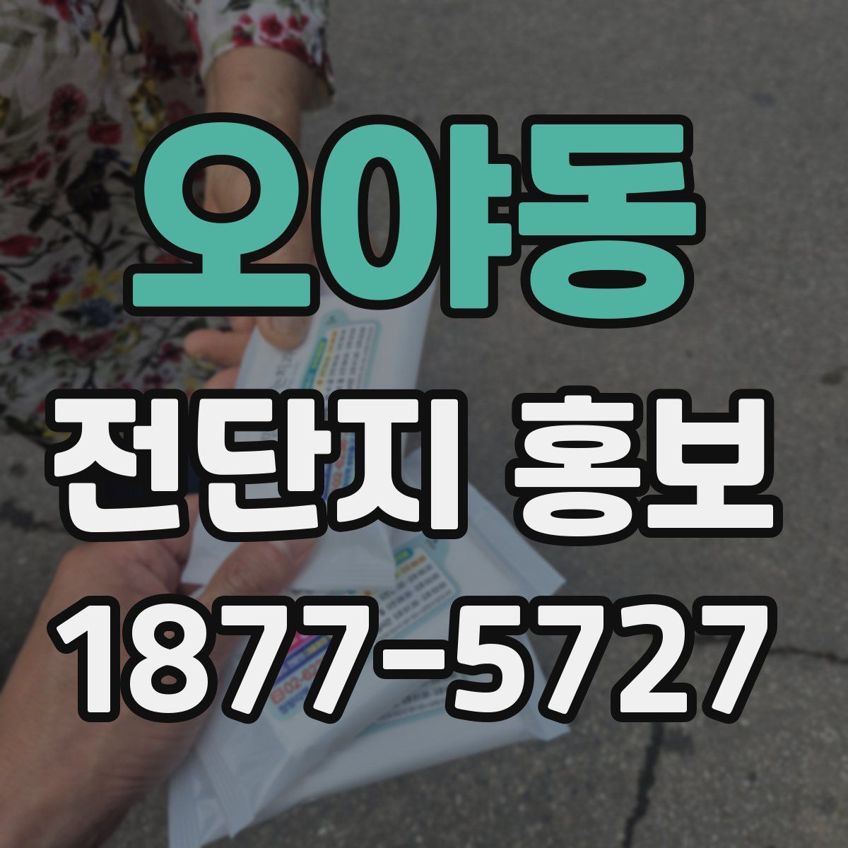 오야동 전단지 홍보