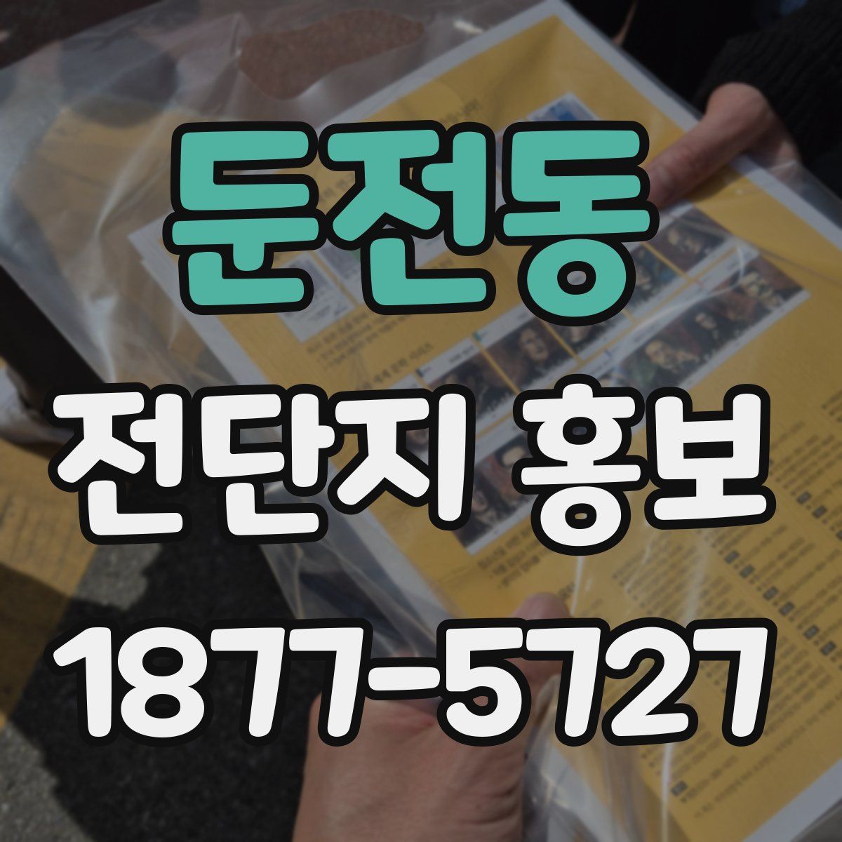 둔전동 전단지 홍보