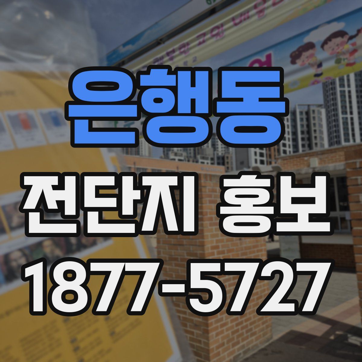 은행동 전단지 홍보