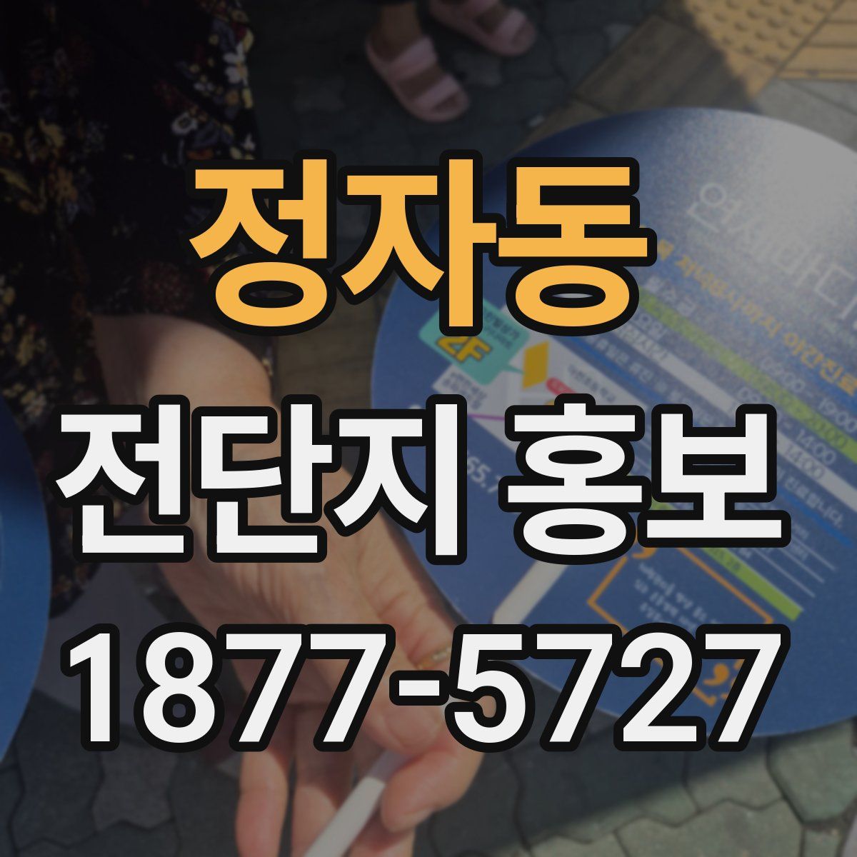 정자동 전단지 홍보