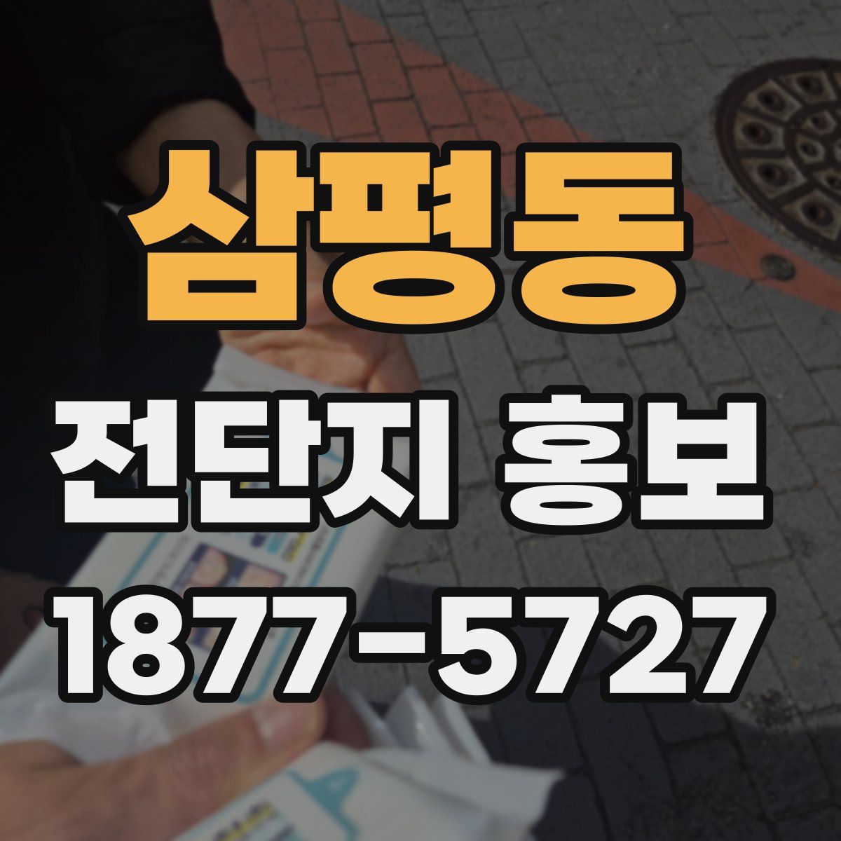 삼평동 전단지 홍보