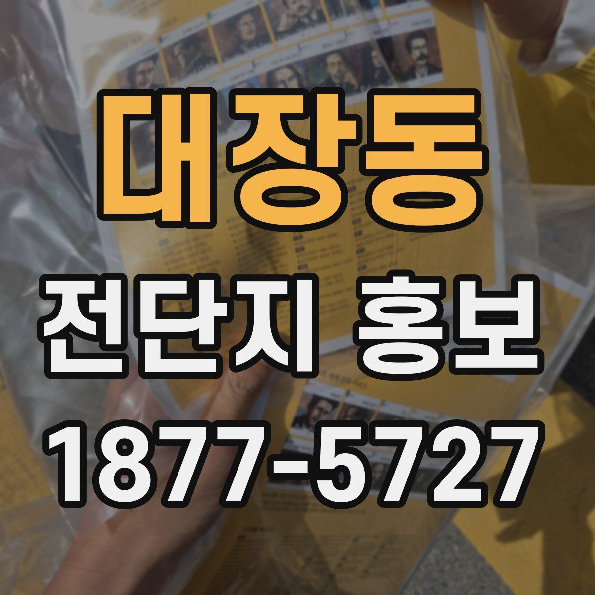 대장동 전단지 홍보