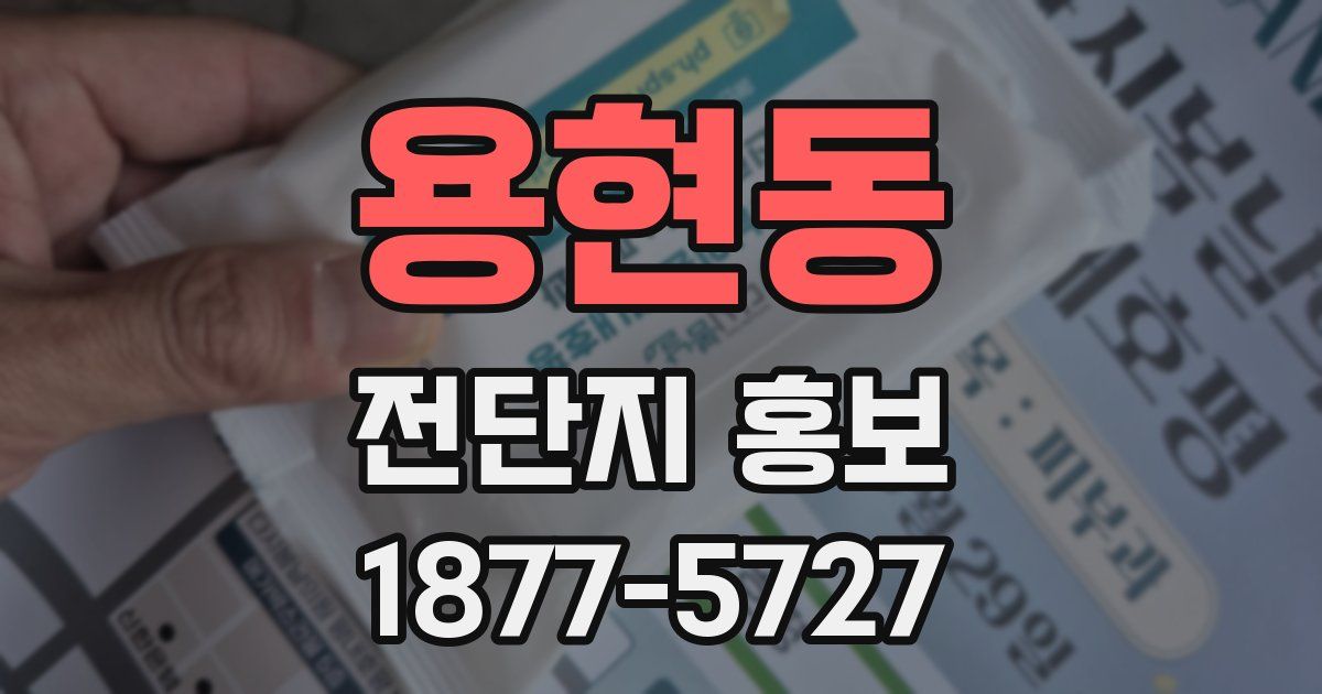 용현동 전단지 홍보
