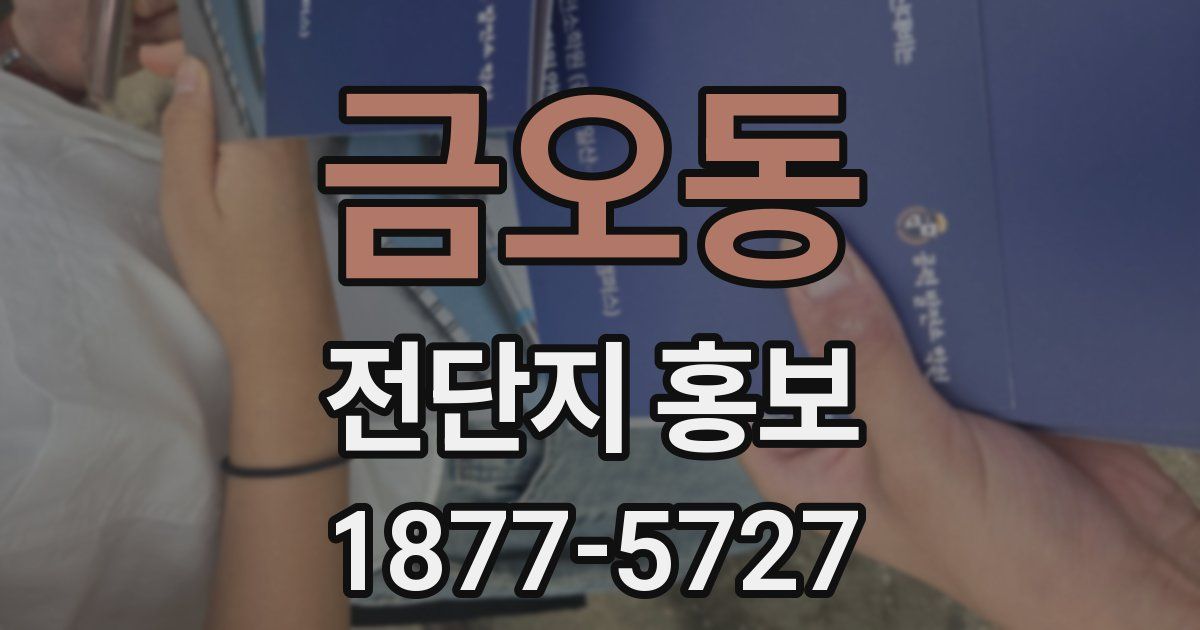 금오동 전단지 홍보