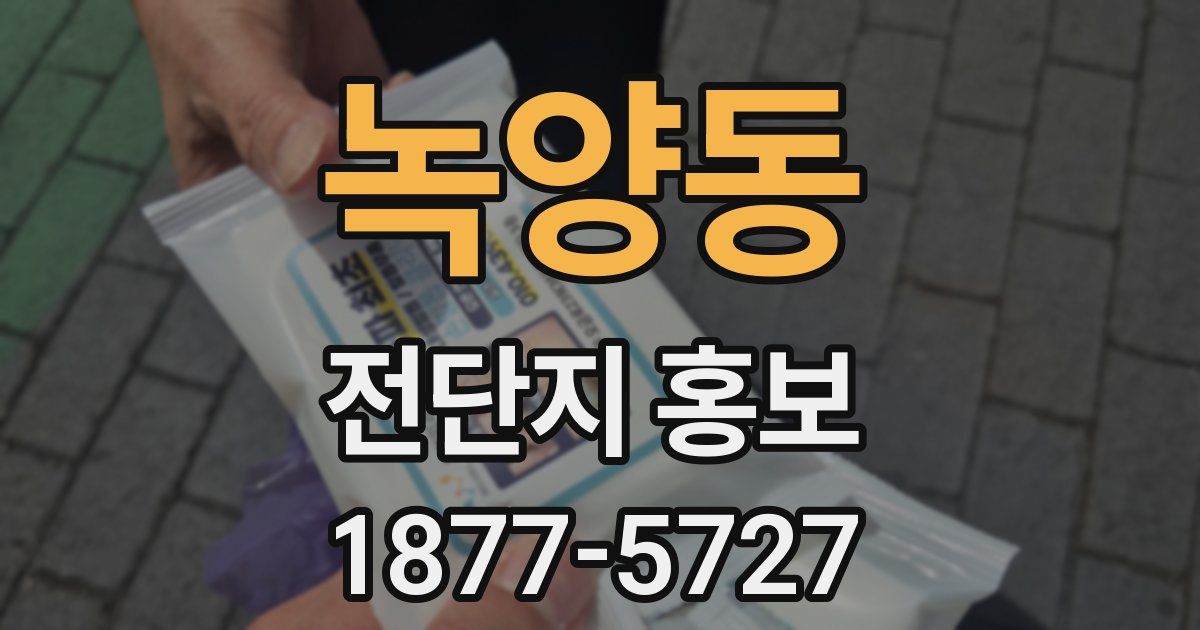녹양동 전단지 홍보