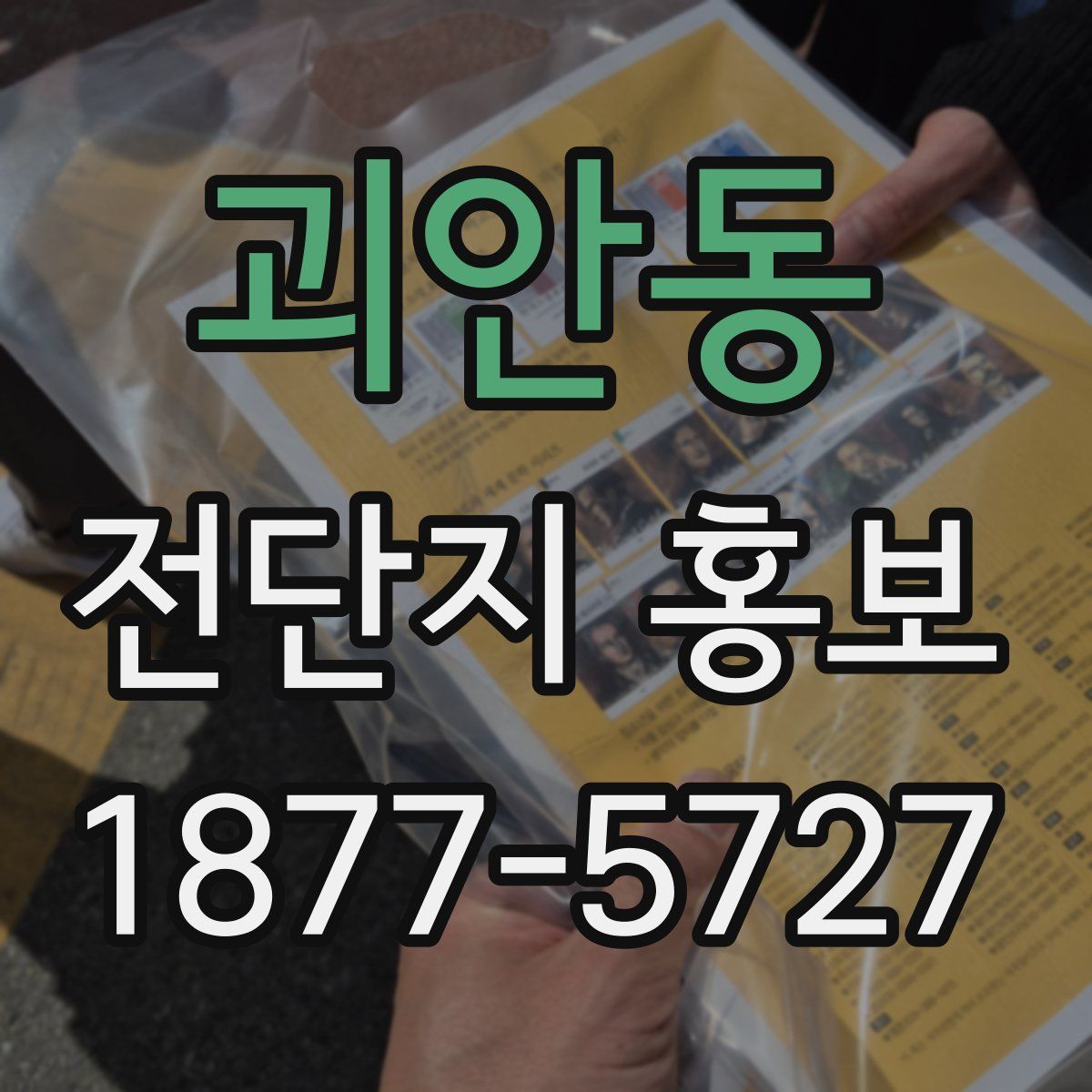 괴안동 전단지 홍보