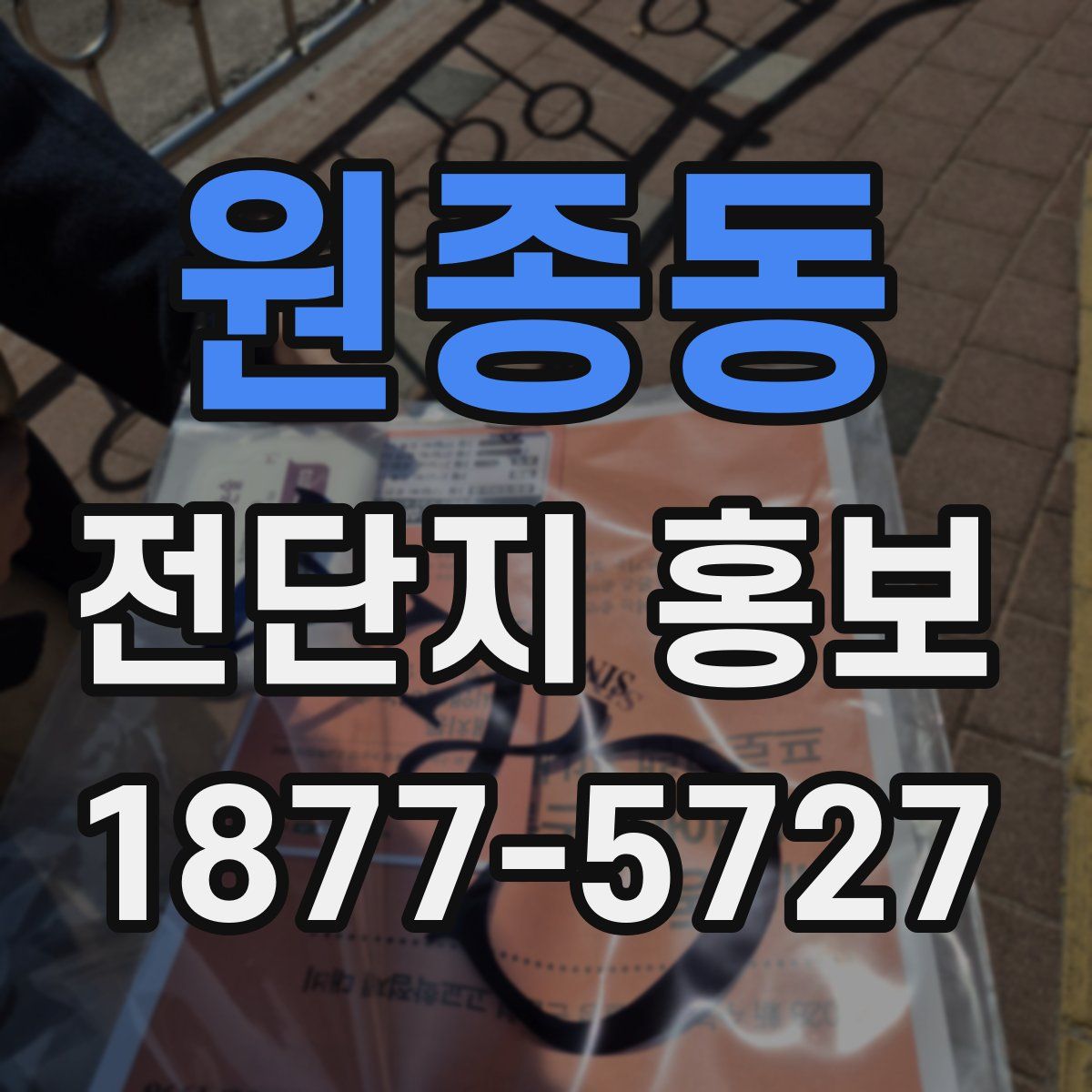원종동 전단지 홍보