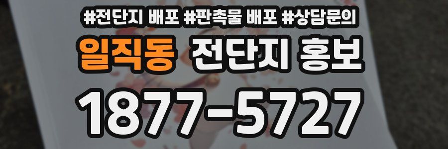 일직동 전단지 홍보