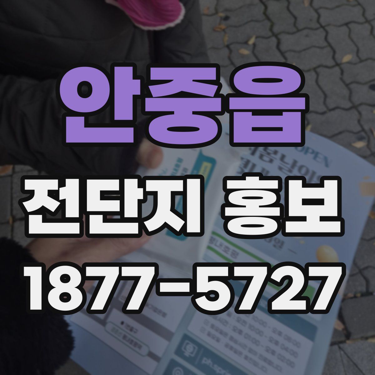 안중읍 전단지 홍보